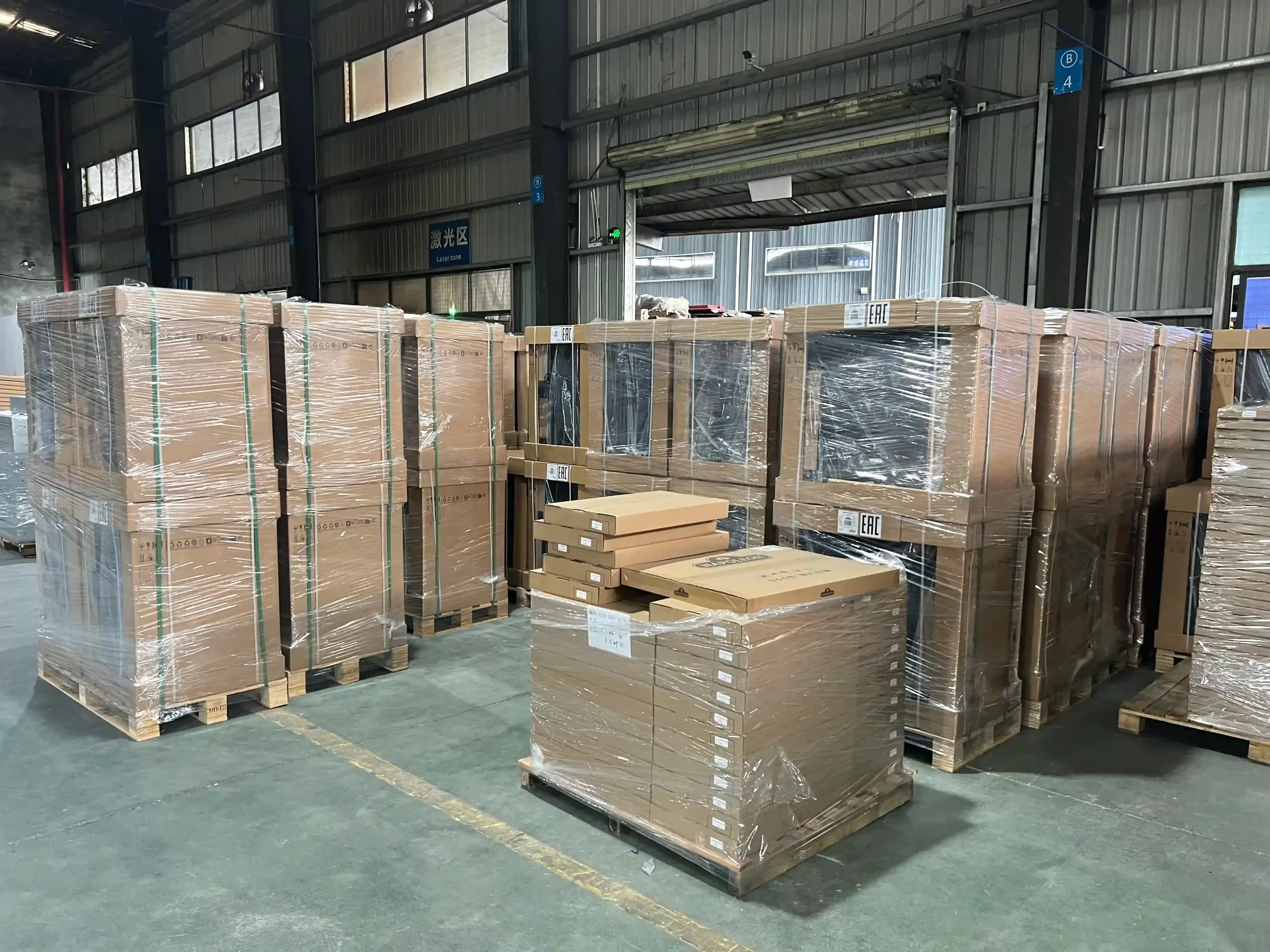 出荷準備完了の完成品