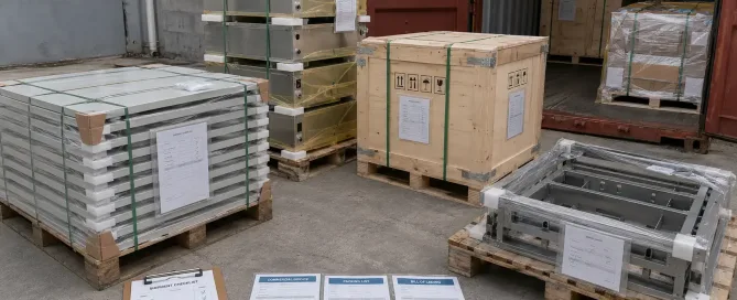 中国から出荷される部品のための板金輸出出荷チェックリスト